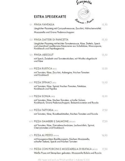 La Scarpetta Speisekarte 2024 03 01