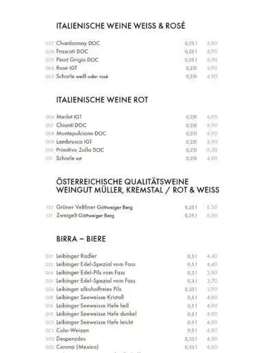 La Scarpetta Speisekarte 2024 03 04