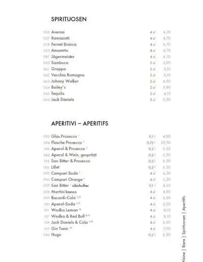 La Scarpetta Speisekarte 2024 03 05