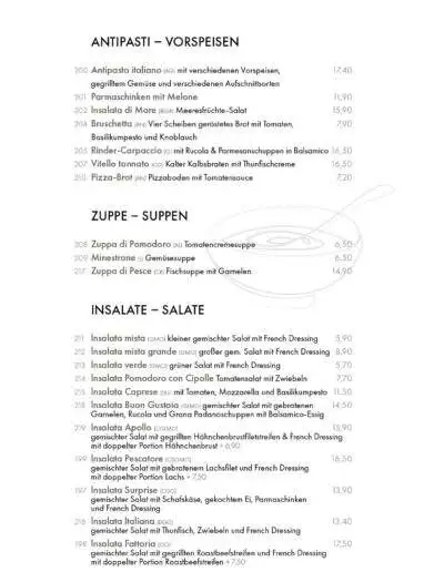 La Scarpetta Speisekarte 2024 03 06