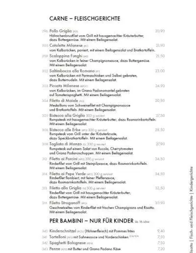 La Scarpetta Speisekarte 2024 03 11